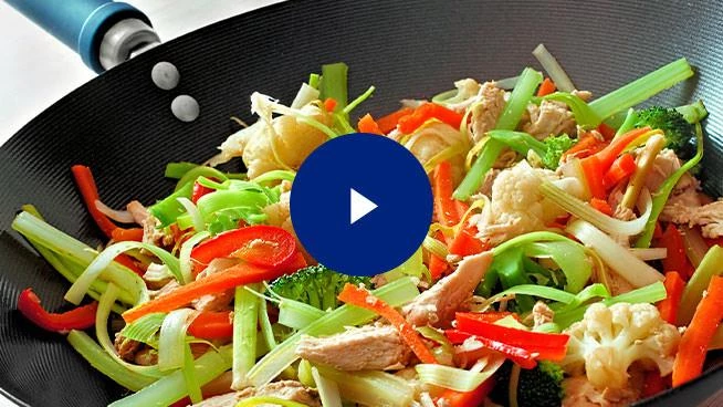 Chicken stir fry with veggies