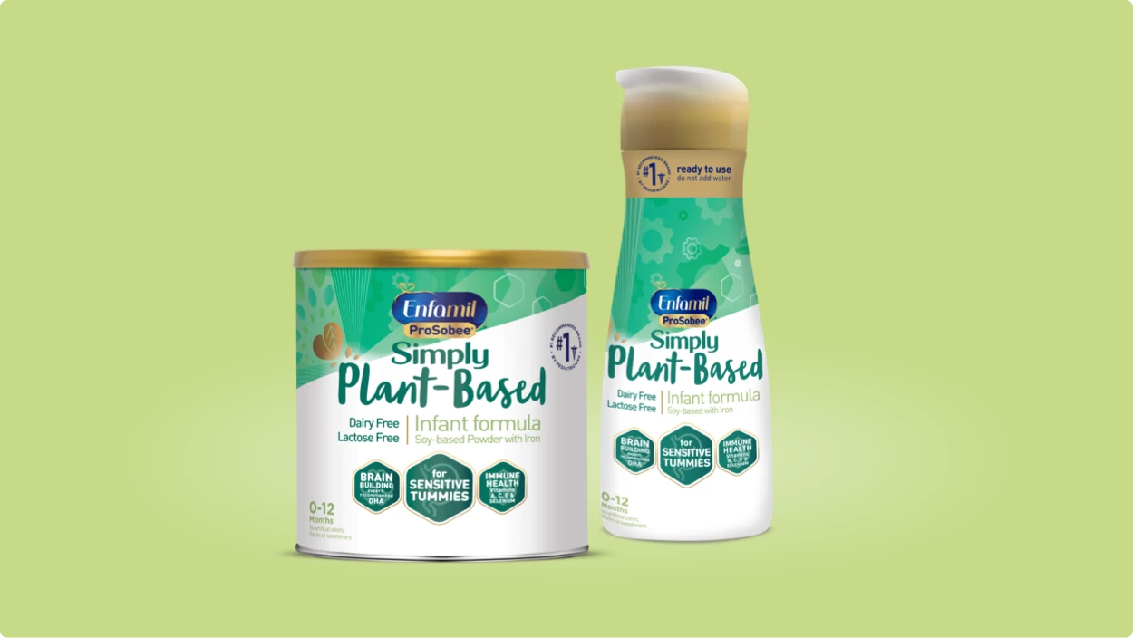 Línea de productos de fórmula infantil a base de plantas Enfamil® ProSobee®