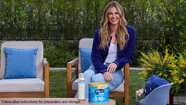 Erin Andrews sitting on a chair